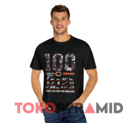 100 Years Of 1920 2020 Chicago Bears T shirt Black T shirt