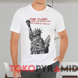 1979 The Clash Give Em Enough Rope Tour T shirt White T shirt