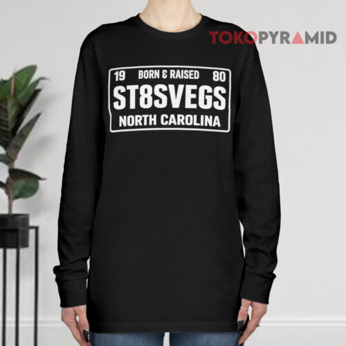 1980 Born & Raised St8svegs North Carolina Long sleeved