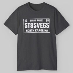 1980 Born & Raised St8svegs North Carolina T shirt