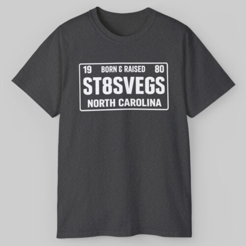 1980 Born & Raised St8svegs North Carolina T shirt