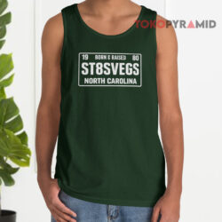 1980 Born & Raised St8svegs North Carolina Tank Top