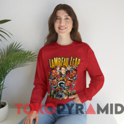 1980 Green Bay Packers Lambeau Leap Caricature T-shirt 3 1980 Green Bay Packers Lambeau Leap Caricature T shirt Red Sweatshirt