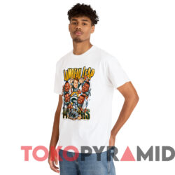 1980 Green Bay Packers Lambeau Leap Caricature T shirt White T shirt