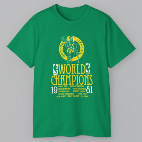 1981 Boston Celtics World Champions T shirt