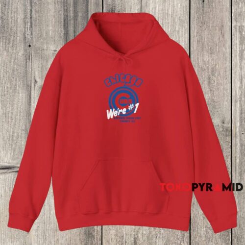 1984 Chicago Cubs We're 1 Shirt Red Hoodie 1984 Chicago Cubs We're 1 Shirt Red Hoodie