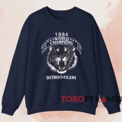 1984 Detroit Tigers World Champions Shirt 4 1984 Detroit Tigers World Champions Shirt Navy Sweatshirt