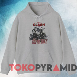 1984 The Clash Out Of Control T-shirt 4 1984 The Clash Out Of Control T shirt Grey Hoodie