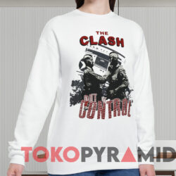 1984 The Clash Out Of Control T-shirt 3 1984 The Clash Out Of Control T shirt White Sweatshirt