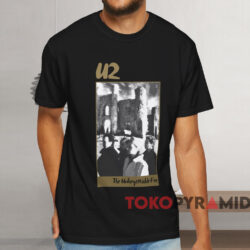 1984 U2 The Unforgettable Fire Tour T shirt Black T shirt