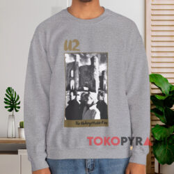 1984 U2 The Unforgettable Fire Tour T shirt Grey Sweatshirt