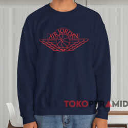 1985 Air Jordan Wings T-shirt 3 1985 Air Jordan Wings T shirt Navy Sweatshirt
