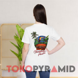 1985 Jimmy Buffett Cheeseburger In Paradise Caribbean Soul Double Sided T-shirt 5 1985 Jimmy Buffett Cheeseburger In Paradise Caribbean Soul White T shirt Back