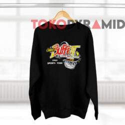 1985 Jimmy Buffett The Coral Reefer Band Sports Tour Black Sweatshirt