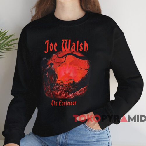 1985 Joe Walsh The Confessor Tour Shirt Black Sweatshirt 1985 Joe Walsh The Confessor Tour Shirt Black Sweatshirt