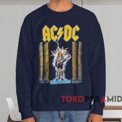 1986 ACDC Who Made Who North American Tour T-shirt 4 1986 Acdc Who Made Who North American Tour T shirt Navy Sweatshirt