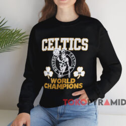 1986 Boston Celtics World Champions T shirt Black Sweatshirt