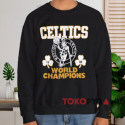 1986 Boston Celtics World Champions T shirt Black Sweatshirt