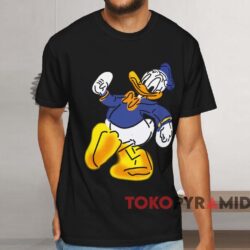 1986 Goofy Disney Donald Duck T shirt Black T shirt