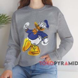 1986 Goofy Disney Donald Duck T-shirt 4 1986 Goofy Disney Donald Duck T shirt Grey Sweatshirt