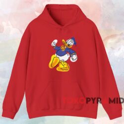 1986 Goofy Disney Donald Duck T-shirt 2 1986 Goofy Disney Donald Duck T shirt Red Hoodie