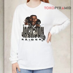 1987 Bo Jackson Raiders Caricature Long sleeved