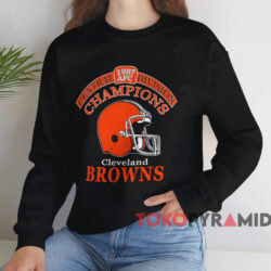 1987 Cleveland Browns Afc Central Division Champions Shirt Black Sweatshirt