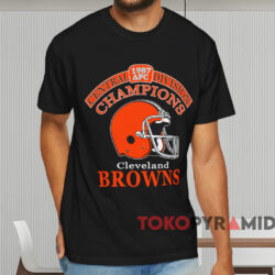 1987 Cleveland Browns Afc Central Division Champions Shirt Black T shirt