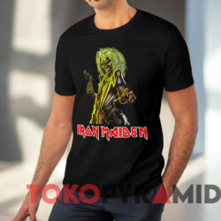1987 Iron Maiden Killers World Tour T shirt Black T shirt
