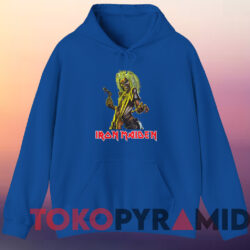 1987 Iron Maiden Killers World Tour T shirt Blue Hoodie