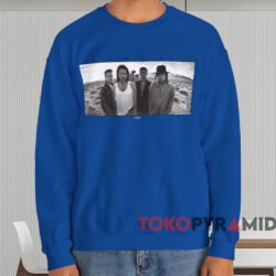 1987 U2 The Joshua Tree T shirt Blue Sweatshirt
