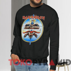 1988 Iron Maiden The Clairvoyant T-shirt 2 1988 Iron Maiden The Clairvoyant T shirt Black Sweatshirt