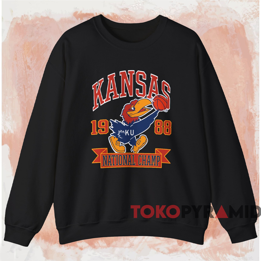 1988 Kansas Jayhawks National Champions Shirt Black Sweatshirt 1988 Kansas Jayhawks National Champions Shirt Black Sweatshirt