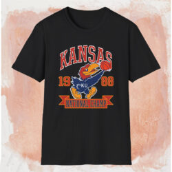 1988 Kansas Jayhawks National Champions Shirt Black T shirt