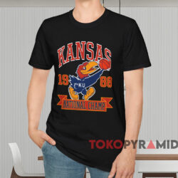 1988 Kansas Jayhawks National Champions Shirt Black T shirt