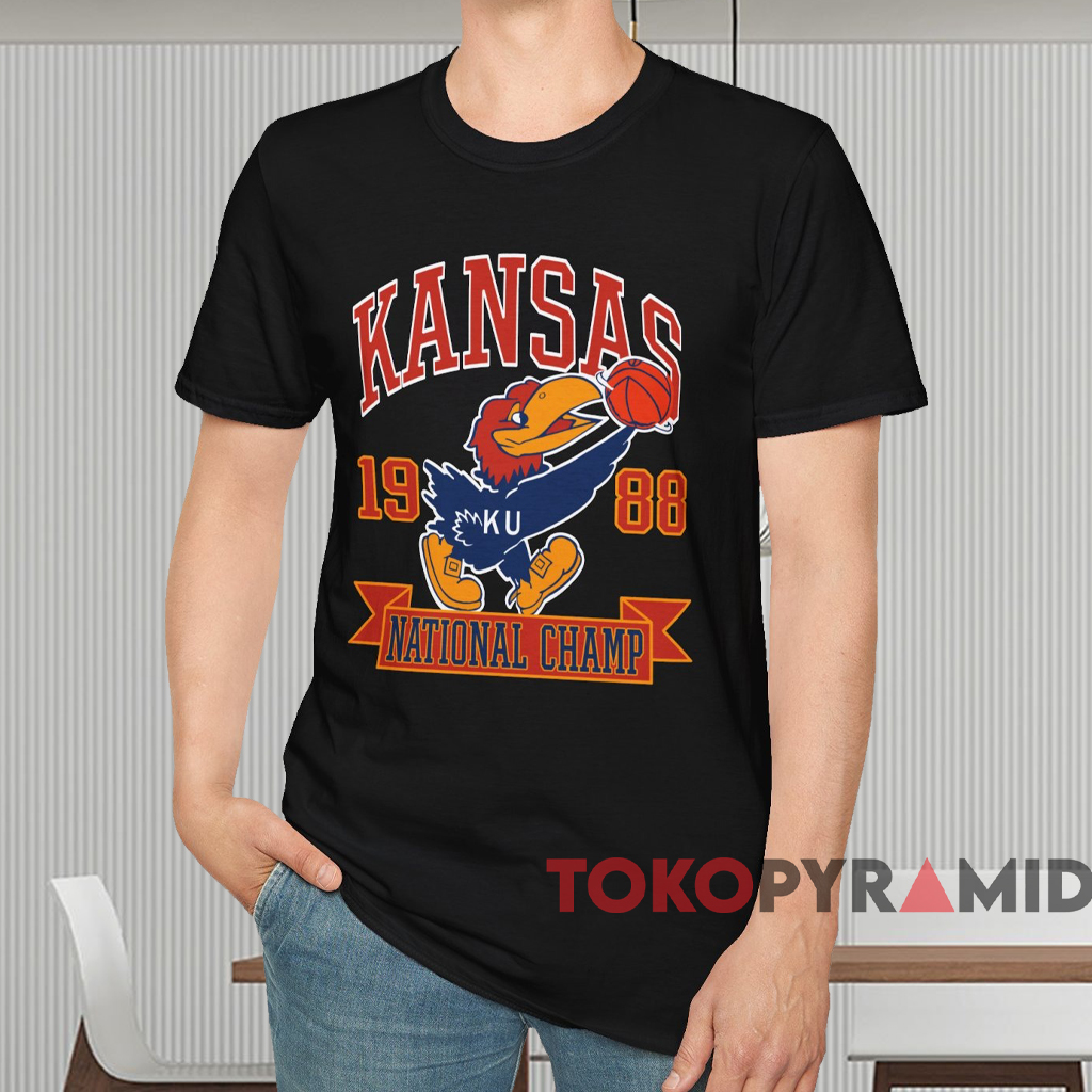 1988 Kansas Jayhawks National Champions Shirt Black T shirt 1988 Kansas Jayhawks National Champions Shirt Black T shirt