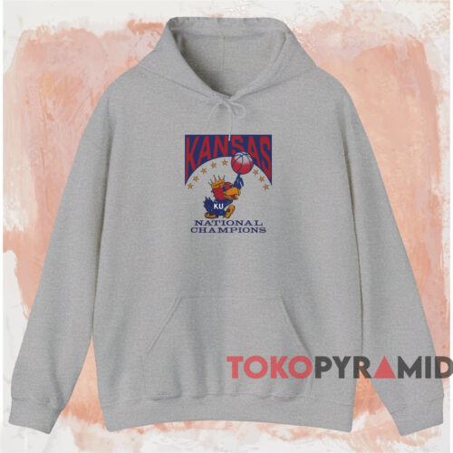 1988 Kansas Jayhawks National Champions Shirt Grey Hoodie 1988 Kansas Jayhawks National Champions Shirt Grey Hoodie
