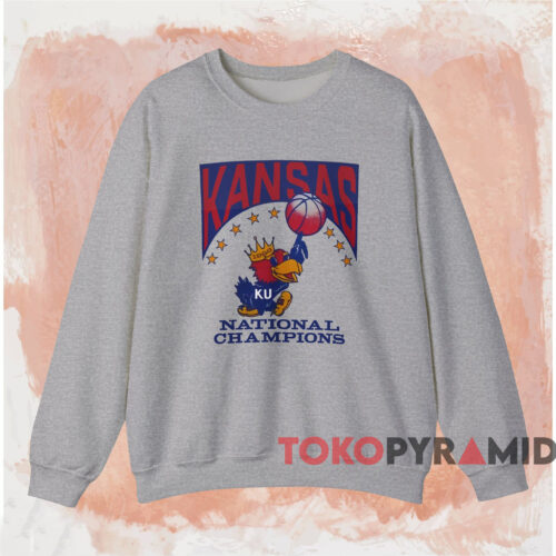 1988 Kansas Jayhawks National Champions Shirt Grey Sweatshirt 1988 Kansas Jayhawks National Champions Shirt Grey Sweatshirt