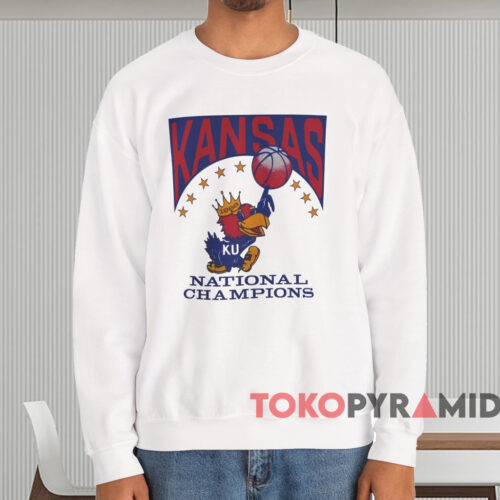 1988 Kansas Jayhawks National Champions Shirt White Sweatshirt 1988 Kansas Jayhawks National Champions Shirt White Sweatshirt