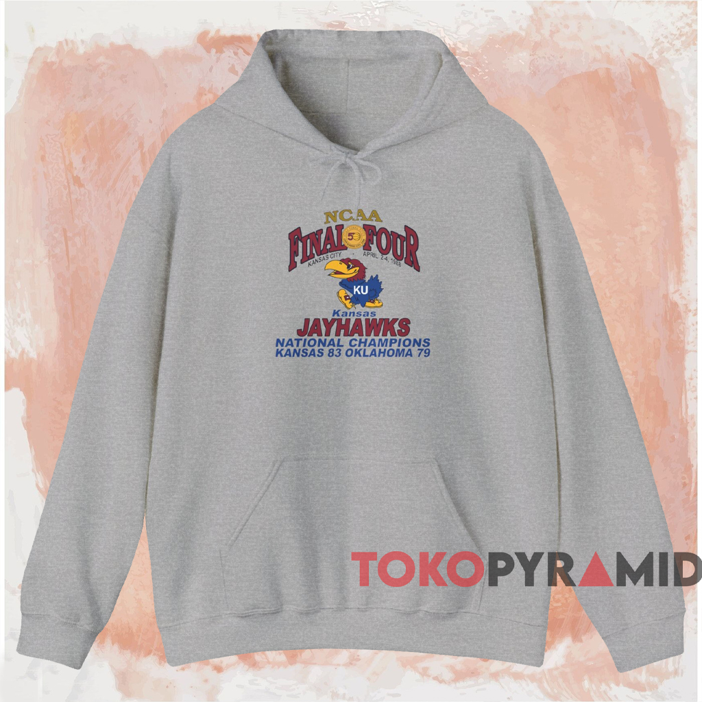 1988 Kansas Jayhawks Ncaa Final Four Shirt Grey Hoodie 1988 Kansas Jayhawks Ncaa Final Four Shirt Grey Hoodie
