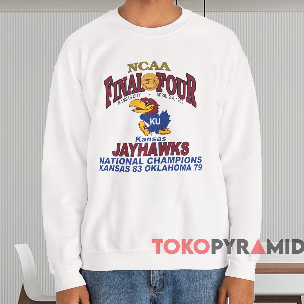 1988 Kansas Jayhawks Ncaa Final Four Shirt White Sweatshirt 1988 Kansas Jayhawks Ncaa Final Four Shirt White Sweatshirt