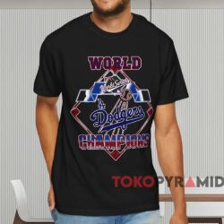 1988 Los Angeles Dodgers World Champions Shirt Black T shirt
