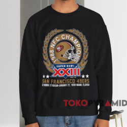 1988 NFC Champions San Francisco 49ers T-shirt 4 1988 Nfc Champions San Francisco 49ers T shirt Black Sweatshirt