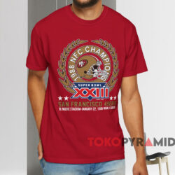 1988 Nfc Champions San Francisco 49ers T shirt Red T shirt