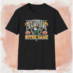 1988 Notre Dame National Champions Shirt Black T shirt