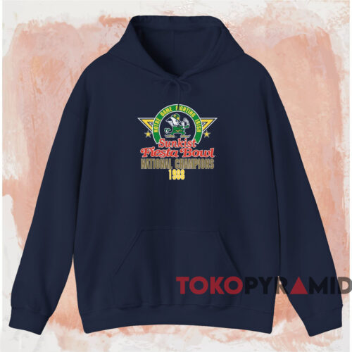 1988 Notre Dame Sunkist Fiesta Bowl Shirt Navy Hoodie 1988 Notre Dame Sunkist Fiesta Bowl Shirt Navy Hoodie