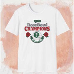 1988 Rose Bowl Michigan State Spartans Shirt White T shirt