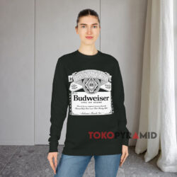 1989 Anheuser Busch Budweiser Beer Shirt 4 1989 Anheuser Busch Budweiser Beer Black Long sleeved