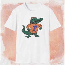 1989 Florida Gators Football Logo Shirt White T shirt