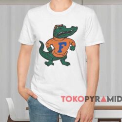 1989 Florida Gators Football Logo Shirt White T shirt